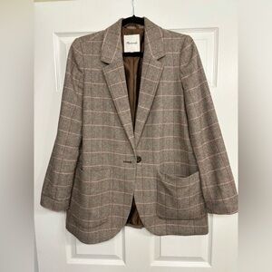 Madewell Plaid Blazer